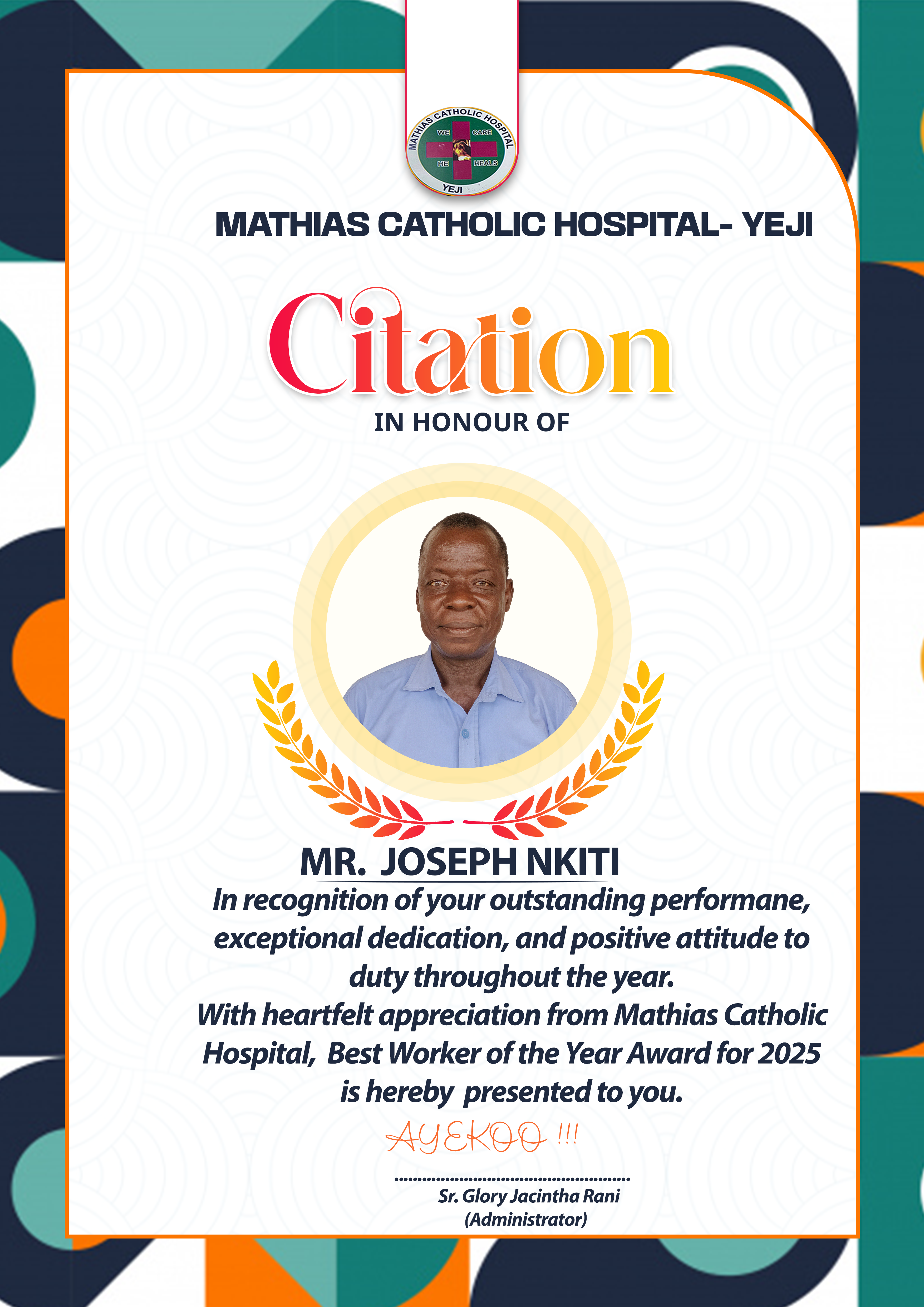 MEET OUR BEST WORKER OF THE YEAR -2025